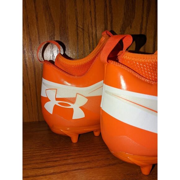 Under Armour Nitro Low Top Football Shoes‎ White/Orange Men\'s Size 15 NWOB main image 12